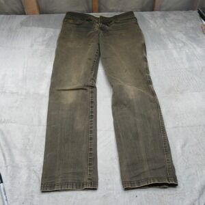 Kuhl The Law Jean Mens 34x31 Green Patinadye Stretch Canvas Rugged Work VTG